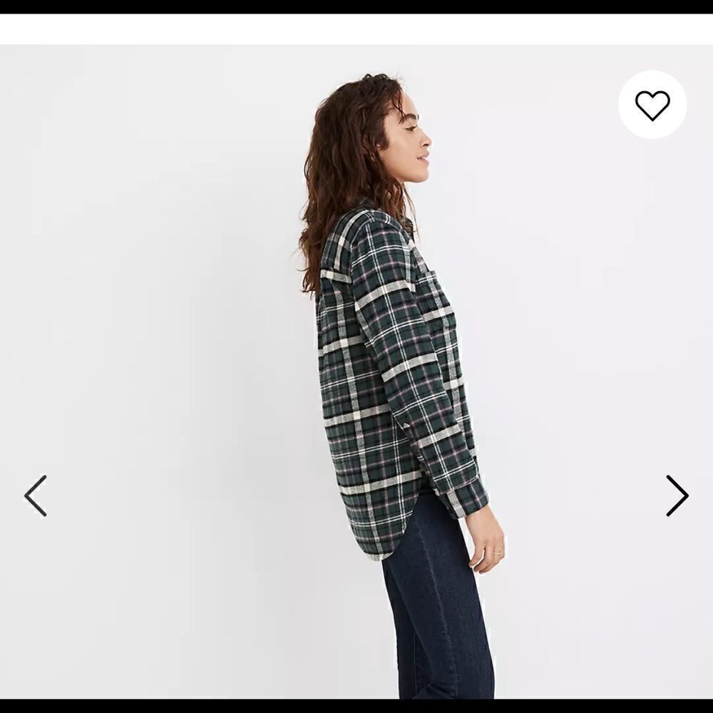 Madewell Classic Ex-Boyfriend Shirt Baywood Plaid Small - Picture 4 of 13